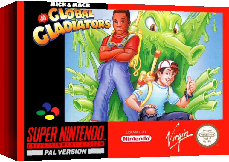 Mick And Mack As The Global Gladiators — box-3D (EU)