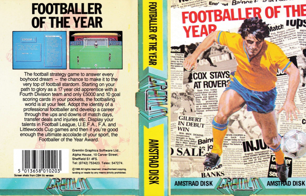 Footballer Of The Year — box-texture (EU)