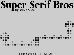 Super Serif Bros — ss (WOR)