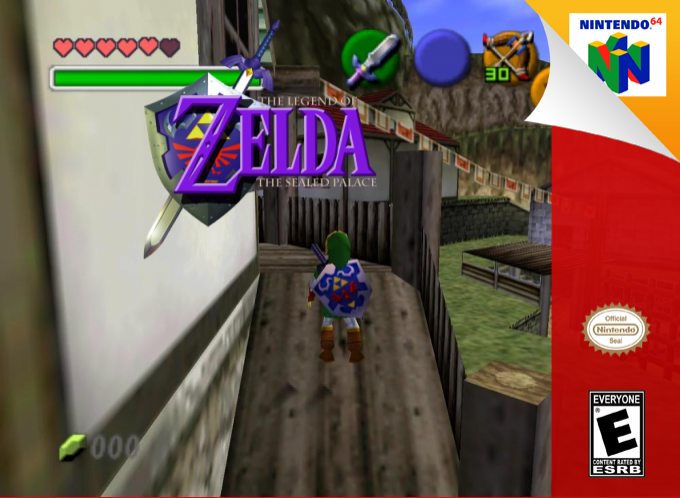 The Legend of Zelda : The Sealed Palace — box-2D (SS)