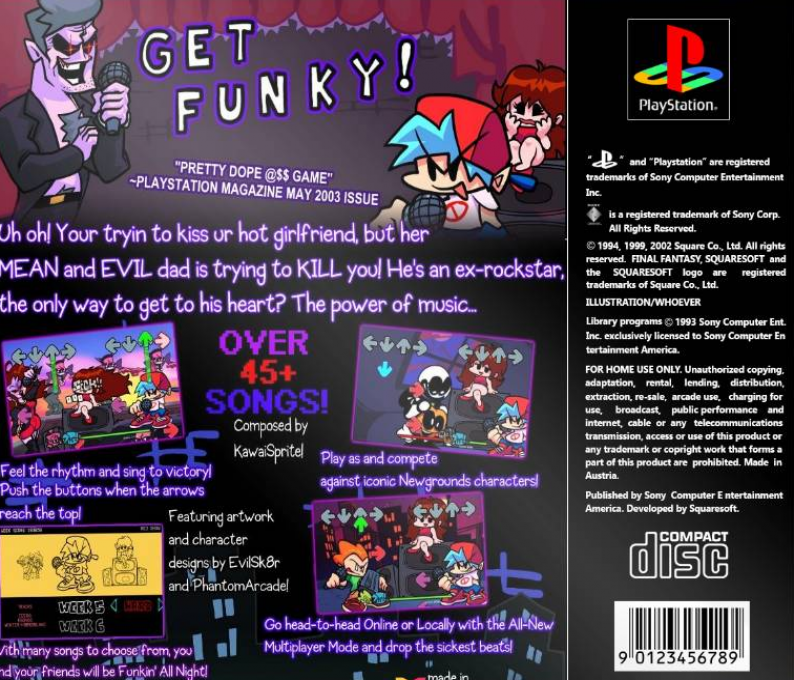 Friday Night Funkin — box-2D-back (US)