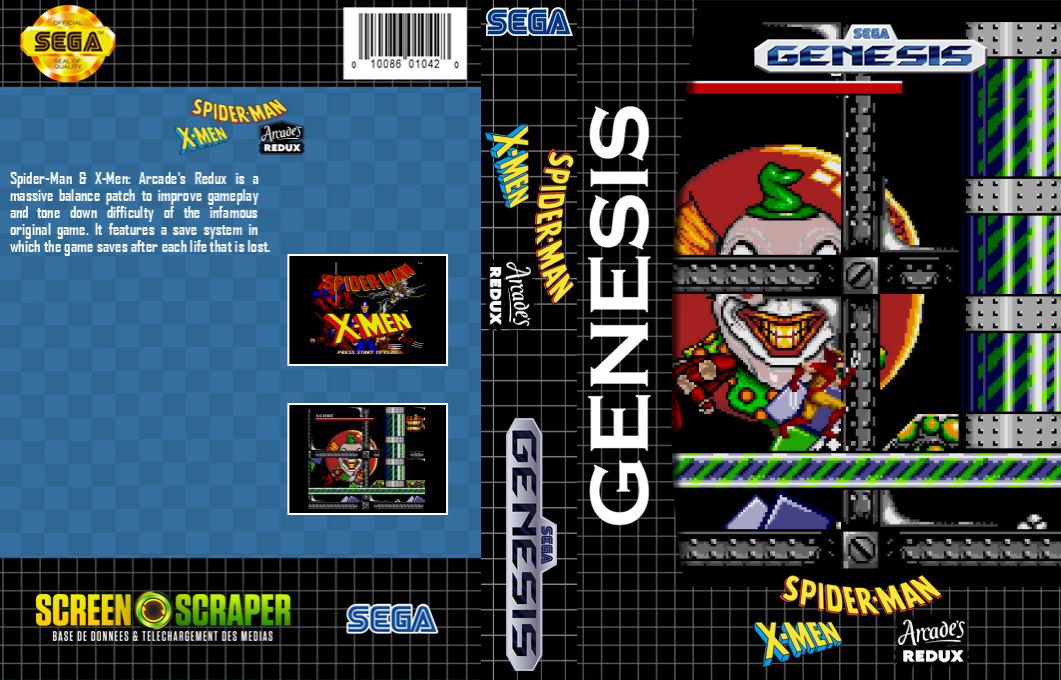 Spider-Man : X-Men - Arcade's Redux — box-texture (SS)