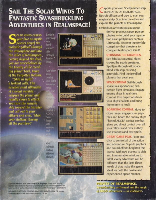 Spelljammer - Pirates Of Realmspace — box-2D-back (US)