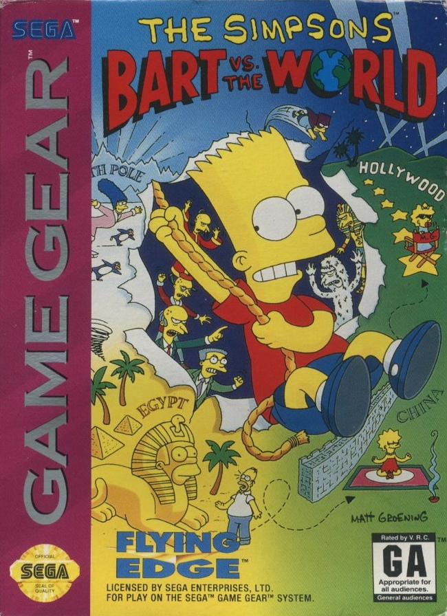 Simpsons - Bart Vs The World, The box art