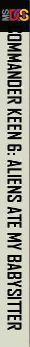 Commander Keen 6 - Aliens Ate My Babysitter — box-2D-side (US)