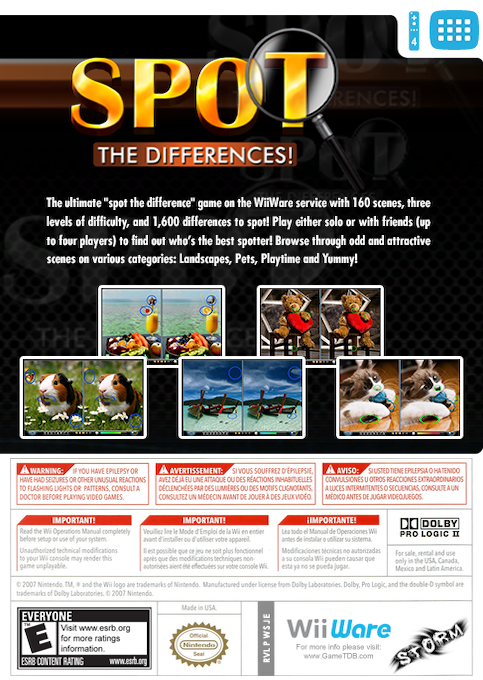 Spot The Differences! — box-2D-back (US)