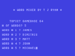 Word Mixer — ss (WOR)