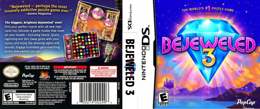 Bejeweled 3 — box-texture (US)
