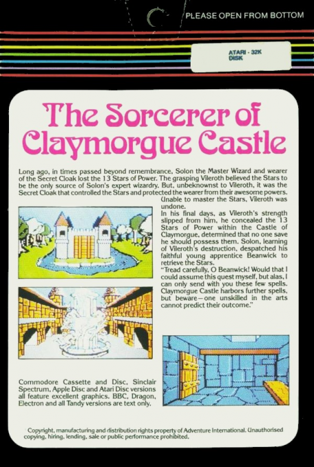 Sorcerer Of Claymorgue Castle — box-2D-back (EU)