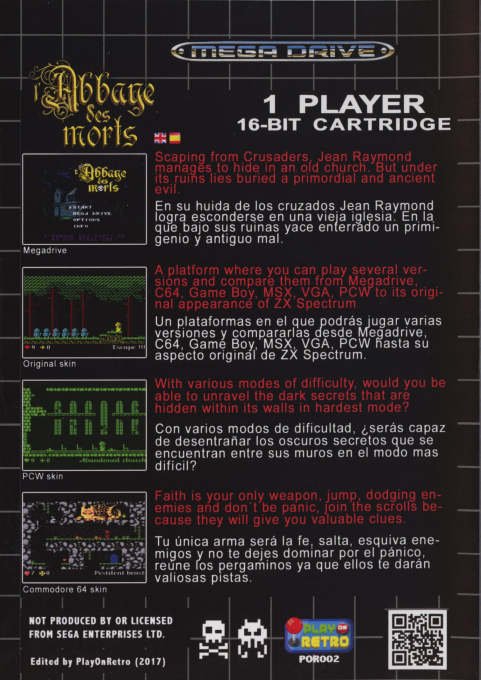 L'Abbaye des Morts — box-2D-back (EU)
