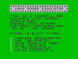 Advanced Lawnmower Simulator — sstitle (WOR)