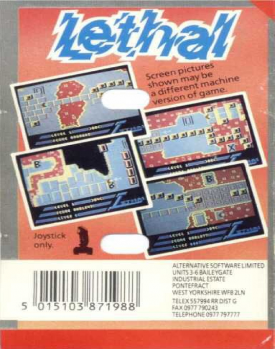 Lethal — box-2D-back (EU)