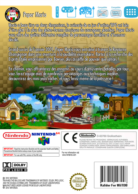 Paper Mario — box-2D-back (FR)
