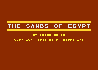 Sands Of Egypt, The — sstitle (WOR)
