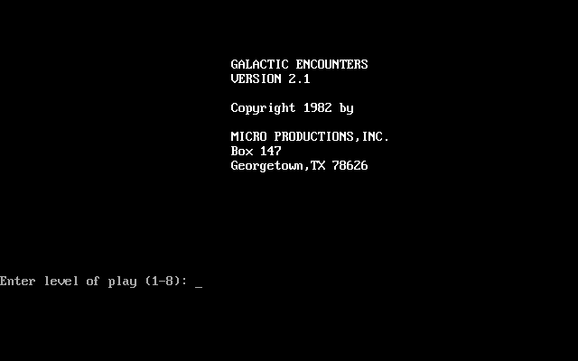 Galactic Encounters box art