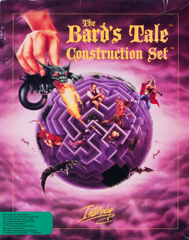 Bard's Tale Construction Set, The box art