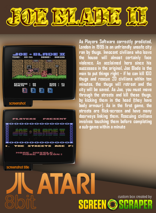 Joe Blade 2 — box-2D-back (SS)