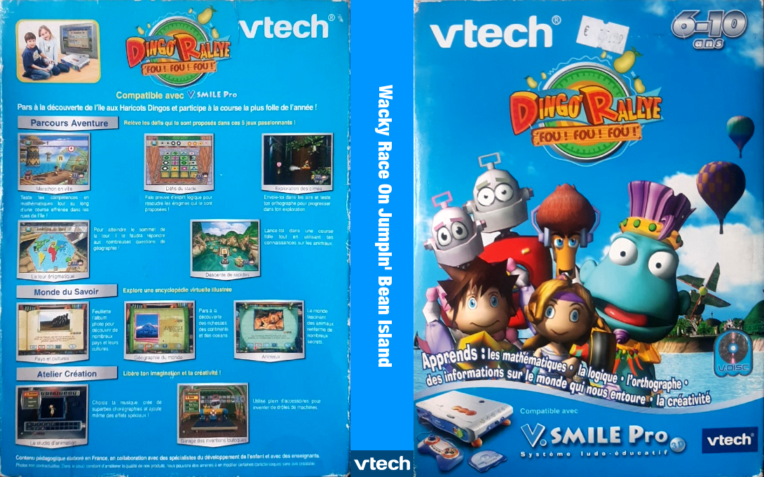 Wacky Race On Jumpin' Bean Island — box-texture (FR)