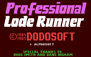 Professional Lode Runner — sstitle (WOR)