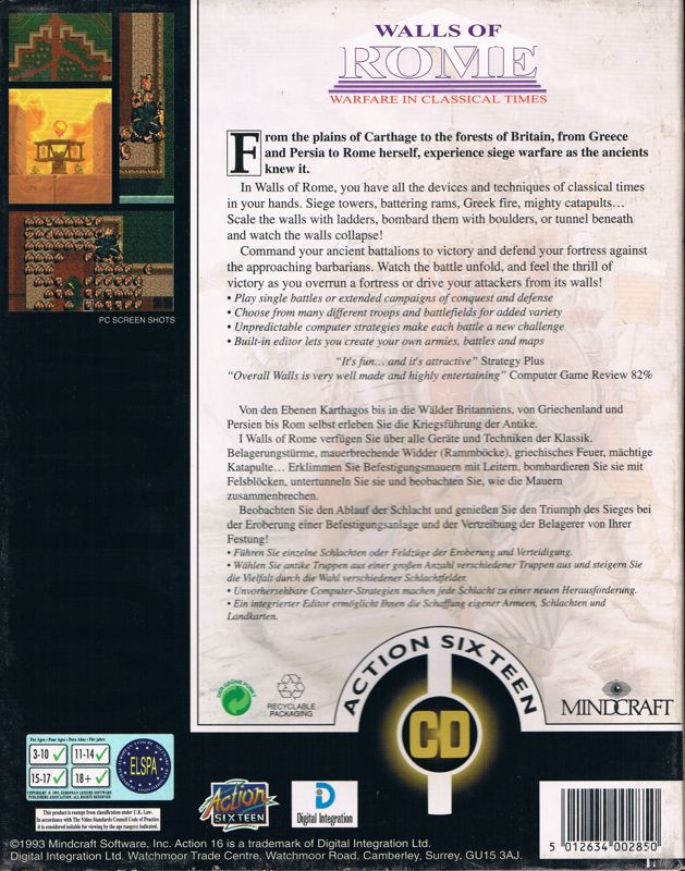 Walls Of Rome — box-2D-back (EU)