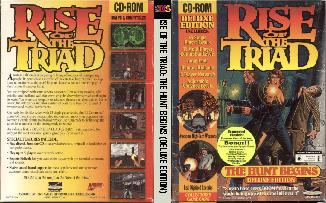 Rise Of The Triad - The Hunt Begins — box-texture (US)