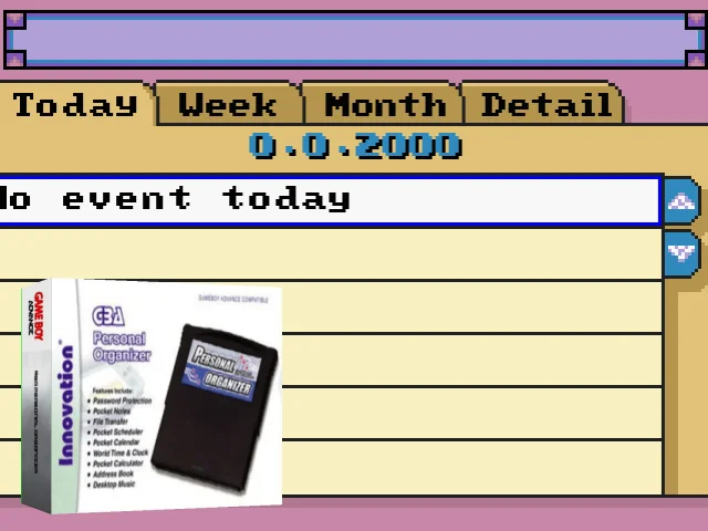 GBA Personal Organizer — mixrbv2 (US)