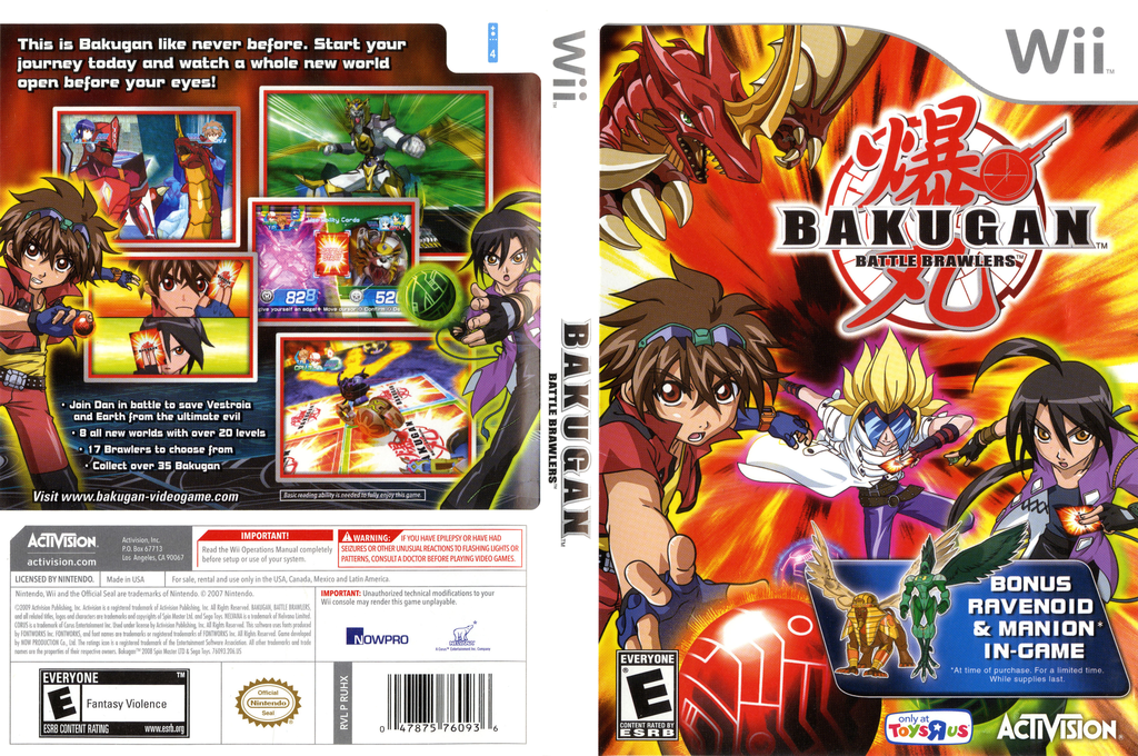 Bakugan - Battle Brawlers - Toys'r'us Edition — box-texture (US)