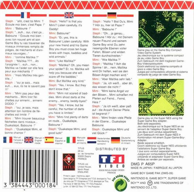 Un Indien Dans La Ville — box-2D-back (FR)