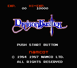Dragon Buster — sstitle (JP)