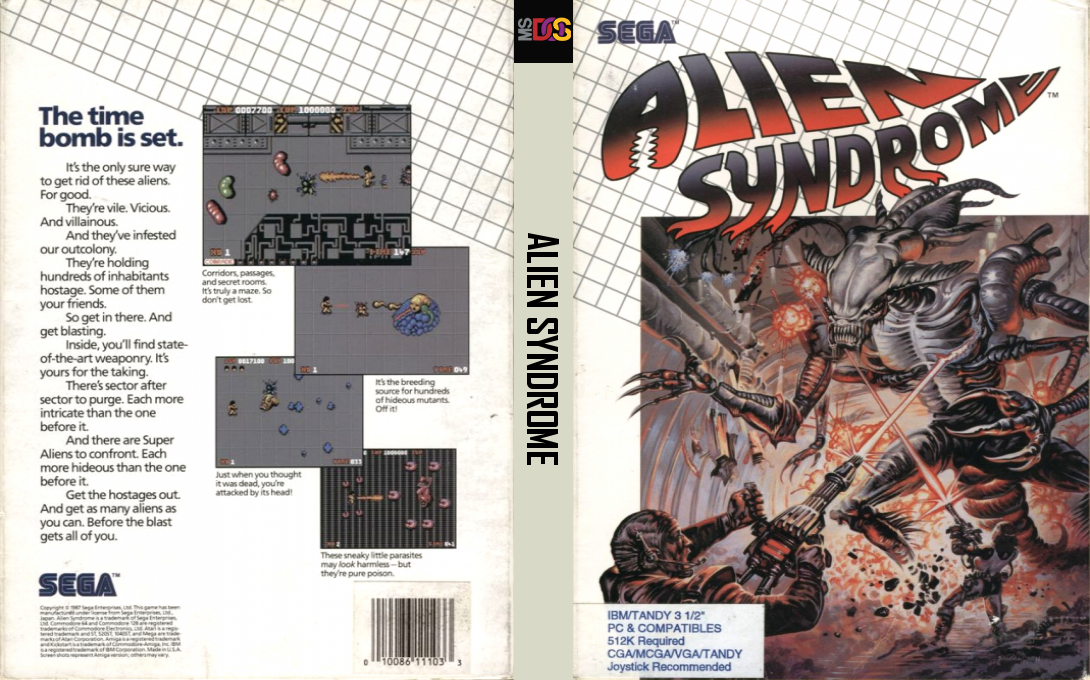 Alien Syndrome — box-texture (US)