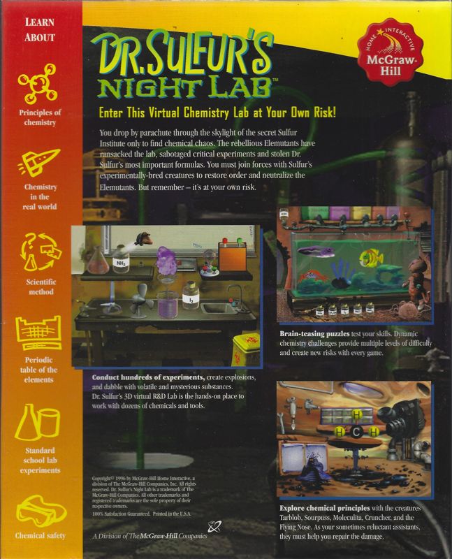 Dr. Sulfurs Night Lab — box-2D-back (WOR)