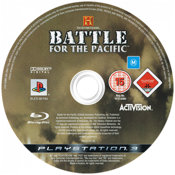 History Channel, The - Battle for the Pacific — support-2D (EU)
