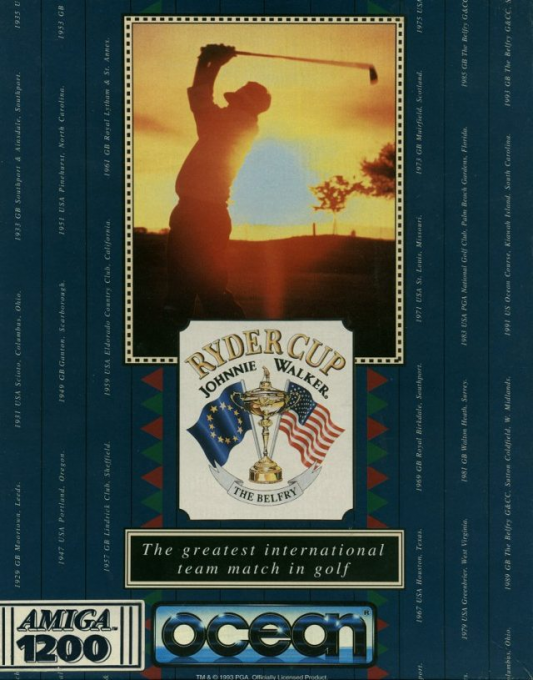 Ryder Cup - Johnnie Walker box art