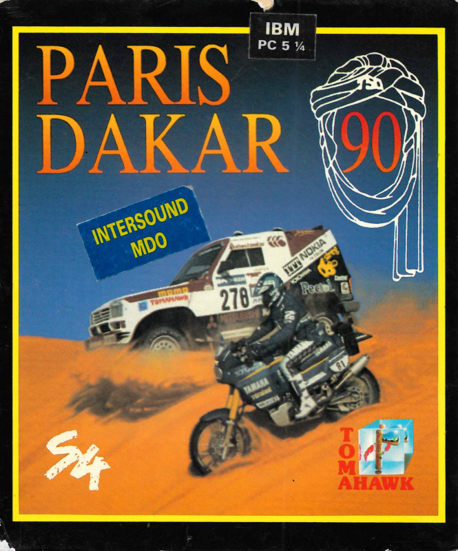 Paris Dakar 1990 box art