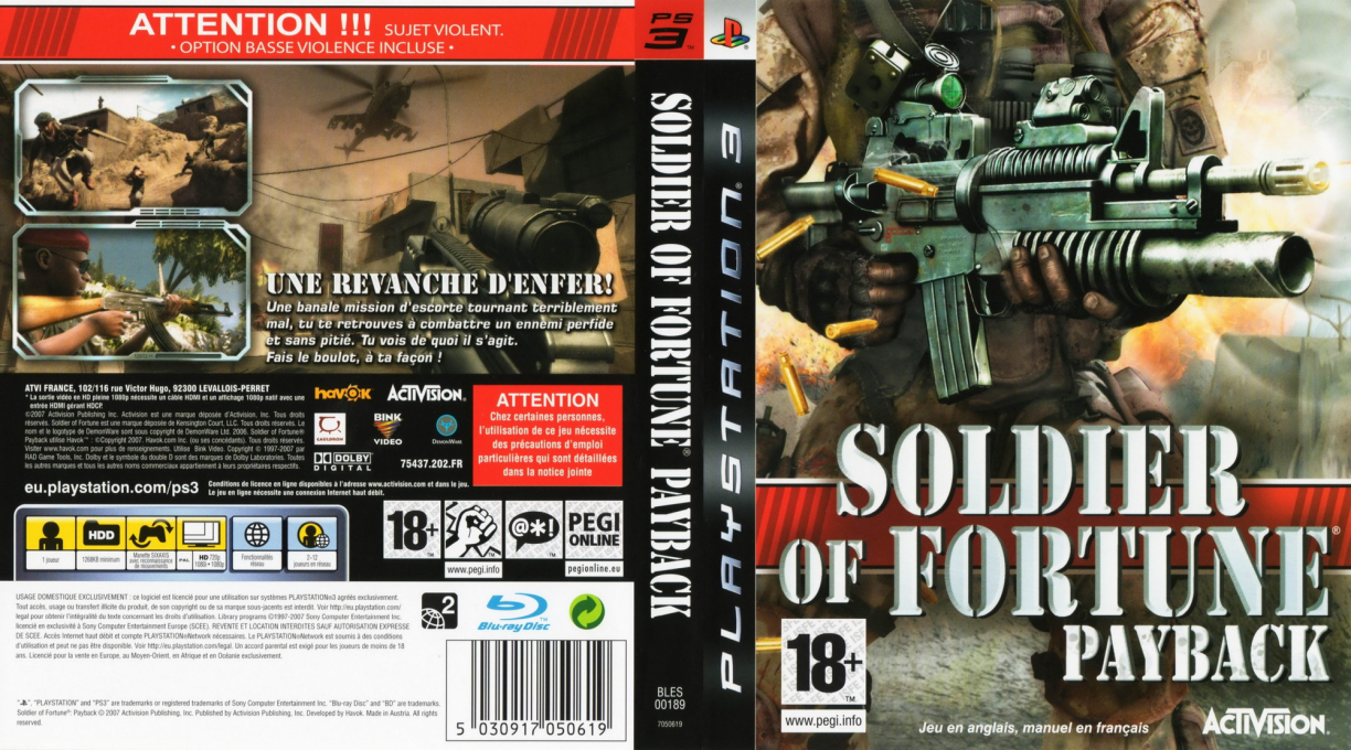 Soldier of Fortune - Payback — box-texture (FR)