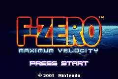 F-Zero - Maximum Velocity — sstitle (WOR)