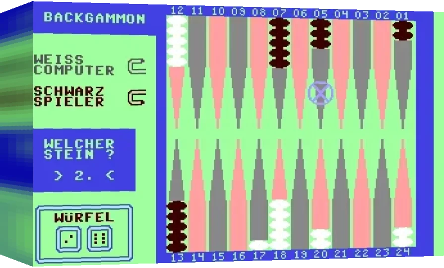 Backgammon 64 — box-3D (WOR)