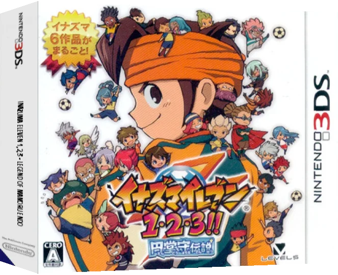 Inazuma Eleven 1-2-3!! - Endou Mamoru Densetsu — box-3D (JP)