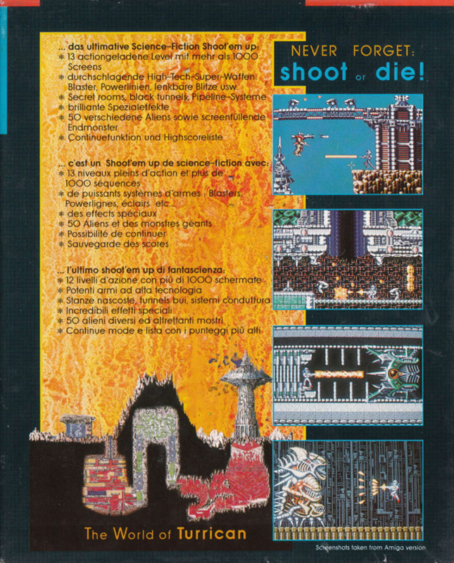 Turrican — box-2D-back (EU)