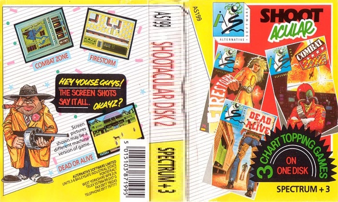 ShootAcular Disk 2 - Combat Zone + Firestorm + Dead or Alive — box-texture (UK)