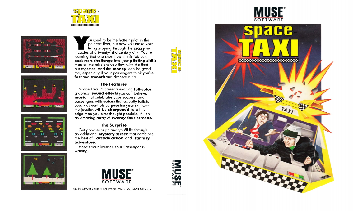 Space Taxi — box-texture (US)