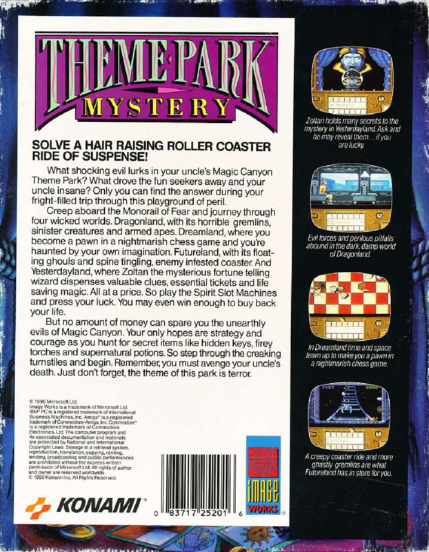 Theme Park Mystery — box-2D-back (US)