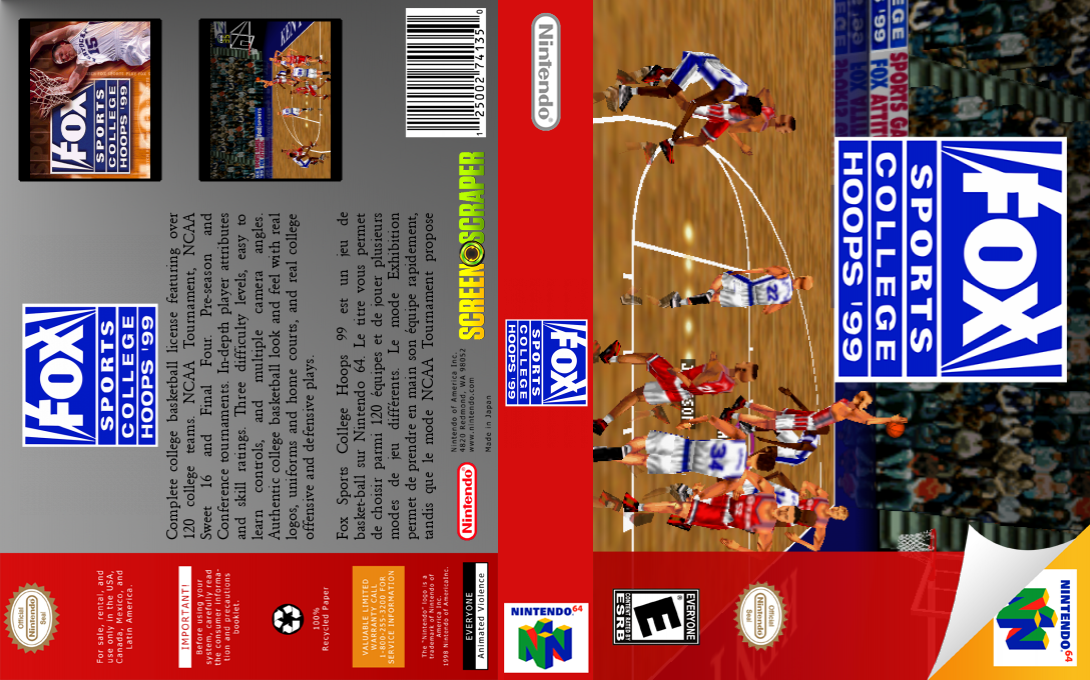 Fox Sports College Hoops 99 — box-texture (SS)