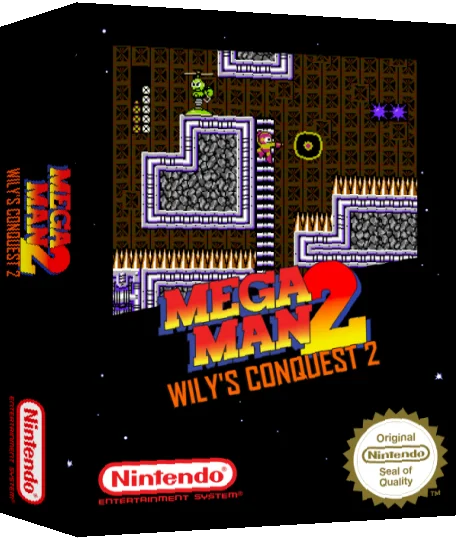MegaMan II : Wily's Conquest 2 — box-3D (SS)