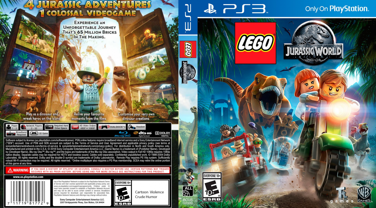 LEGO Jurassic World — box-texture (US)