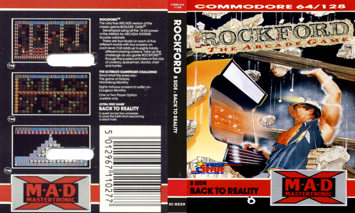 Rockford - The Arcade Game — box-texture (EU)