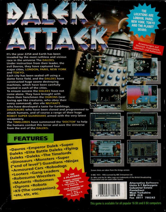 Dalek Attack — box-2D-back (EU)