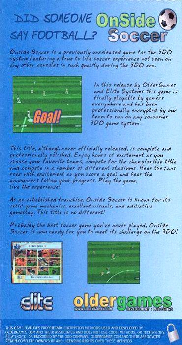 OnSide Soccer — box-2D-back (US)