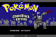 Pokemon : Chaos Black Version — sstitle (WOR)