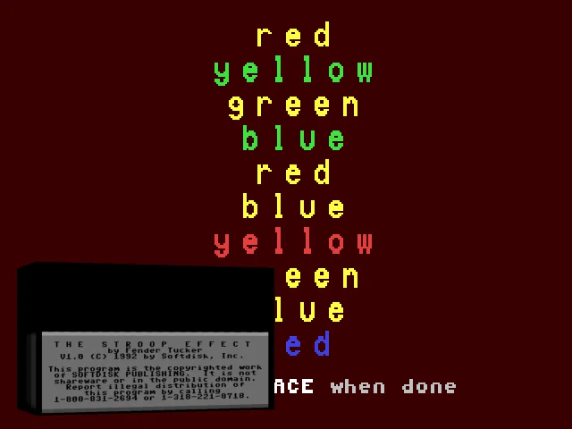 The Stroop Effect — mixrbv2 (WOR)